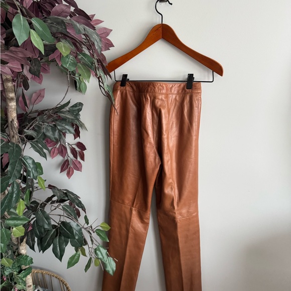 Danier Tan Leather made in Canada pants - Picture 7 of 7